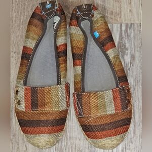 Freewaters Eco Friendly Vegan boho slip on flats size 7